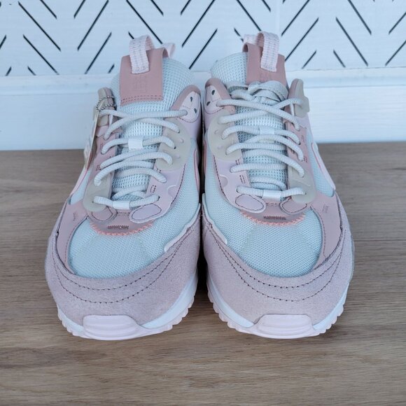 ⭐Nike Air Max 90 Futura Men Shoes Sz 7 Barley Rose Pink Sneakers DM9922-104 New - Picture 4 of 10